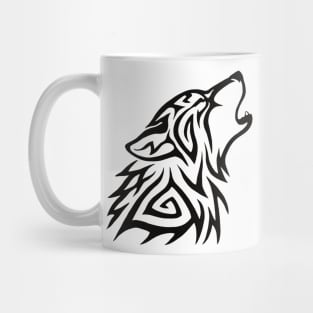 Tribal Wolf Howl Mug